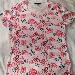 Karen Scott Printed T-Shirt (Petite M)